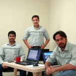 Engenheiros Theodoro Diniz, Raphael Rocha e Bruno Pylro