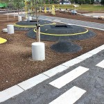 Cisternas que drenam as águas das enchentes