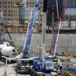 Concreto lançado a 185 metros de altura