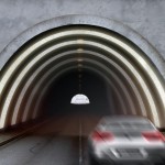 Aplicação de Blingcrete em túnel alemão: material emite luz captada do sol, economizando energia elétrica
