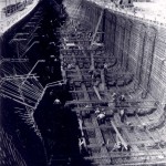 Armaduras de aço cobertas por concreto davam origem aos navios, a maioria para combate