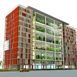 Projeto Agro-Housing: varandas espaçosas e arejadas permitem cultivar hortas na edificação
