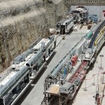 Tunnel Boring Machine (TBM) opera no trecho leste do metrô do Catar