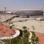 Parque Olímpico: paver reveste todo o calçamento que envolve os equipamentos esportivos