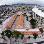 Entorno do estádio olímpico recebeu mais de 130 mil m² de calçamento