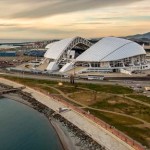 Estádio olímpico de Sochi, construído para os jogos de inverno de 2014: pronto para a Copa