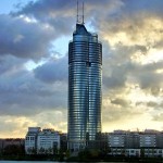 Torre do Milênio, em Viena, na Áustria: recorde mundial de construção com o emprego de estruturas mistas