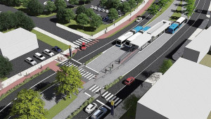 Alguns trechos do BRT de Florianópolis receberão pavimento de concreto armado.