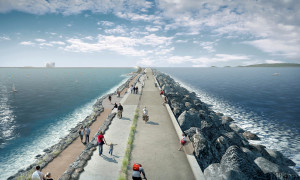 Topo da barragem servirá de parque linear, segundo projeto para a Swansea Bay 