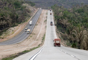 Trecho duplicado na BR-364, no Mato Grosso: ligação com portos de Santos e Paranaguá ficou facilitada . Crédito: Dnit