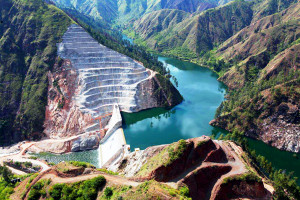 Hidrelétrica Palomino, na República Dominicana: uma das obras viabilizadas recentemente por um consórcio de construtoras brasileiras . Crédito: Divulgação