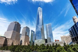 One World Trade Center: consumo de 150 mil m³ de concreto . Crédito: Divulgação
