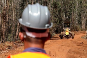 Canteiro de obras para o início da construção da nova Bento Rodrigues está em fase de instalação e ficará pronto no final de agosto de 2018. Crédito: Fundação Renova