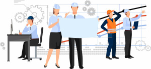 Quanto mais engenheiros civis jovens entram no mercado de trabalho mais cresce demanda por gerentes versáteis. Crédito: Divulgação