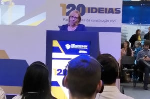 Glécia Vieira: consumidor está muito mais bem informado do que se possa imaginar sobre Norma de Desempenho e tecnologias construtivas Crédito: Cia. de Cimento Itambé