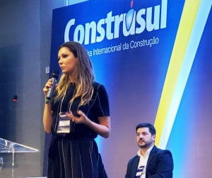 Foto Renata Broering: realidade aumentada e a inteligência artificial são elementos-chaves para o aumento da produtividade e da qualidade na construção Crédito: Construsul