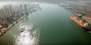 Ligação por túnel entre Santos e Guarujá uniria os pontos mais próximos entre os dois municípios do litoral paulista Crédito: Youtube