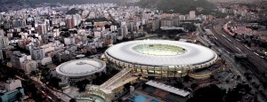 Maracanã foi construído entre 1948 e 1950 e consumiu 80 mil m³ de concreto. Em 2014, passou por uma ampla reforma
Crédito: Governo do Rio de Janeiro