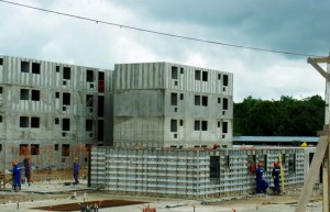 Líder do ranking, a mineira Direcional Engenharia aposta na construção de edifícios com paredes de concreto para aumentar a produtividade e ter maior volume de obras Crédito: Direcional Engenharia