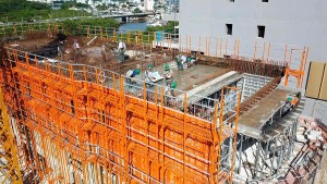 Edifício em Santa Catarina será o maior do Brasil construído com a tecnologia de paredes de concreto: fôrmas trazidas da Coreia do Sul reduzem tempo de concretagem em 20% Crédito: S-Form