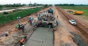 Batizada de Transchaco no Paraguai, a Rota Oceânica terá pavimento de concreto em 2/3 de seu percurso no país vizinho Crédito: MOPC/Paraguay