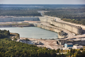 Cassação da licença para que a principal cimenteira da Suécia explore mineradora repercute e preocupa toda a Europa Crédito: Slitefabriken/Cementa 