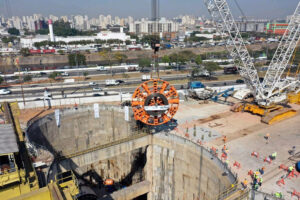 Construção da Linha 6 do Metrô de São Paulo-SP tem investimento de 15 bilhões de reais e é umas das principais obras de infraestrutura do Brasil Crédito: facebook/consórcio Linha 6 Laranja