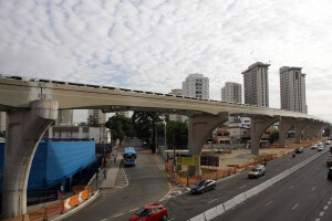 Monotrilho na cidade de São Paulo: projeto original prevê construção de um parque linear Crédito: Metrô CPTM